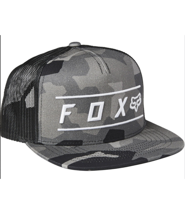 Casquette Fox Pinnacle en Mesh Ajustable Black Camo