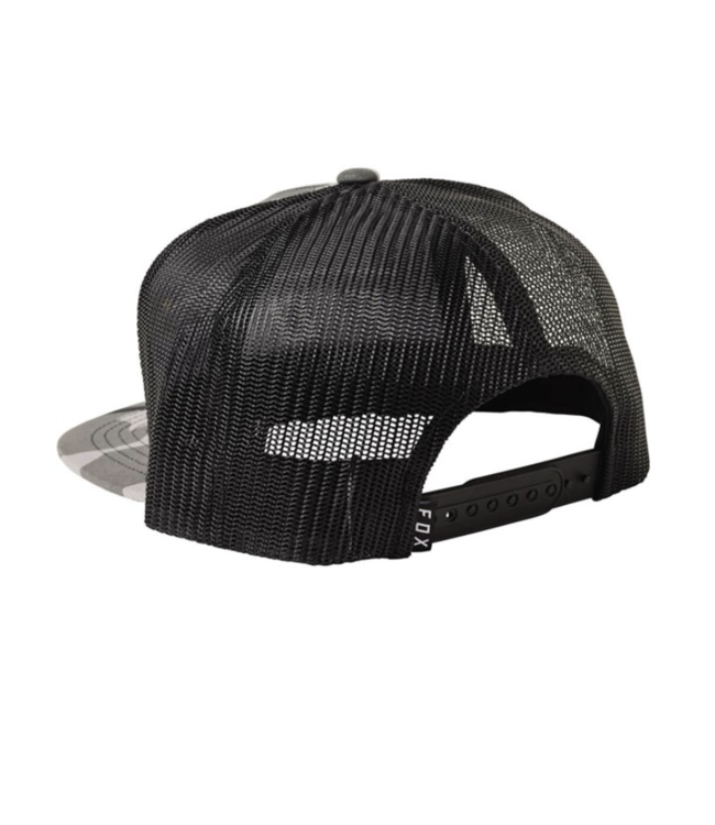 Casquette Fox Pinnacle en Mesh Ajustable Black Camo