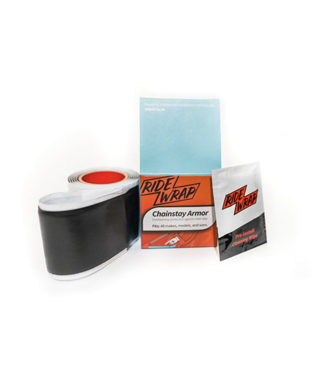 RideWrap, Chainstay Armor, Autocollants de protection, Noir
