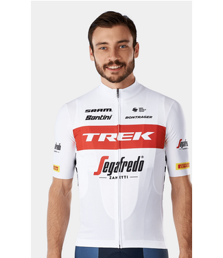 TREK Jersey Santini Trek-Segafredo Men's Team Race Replica Jersey White/Red