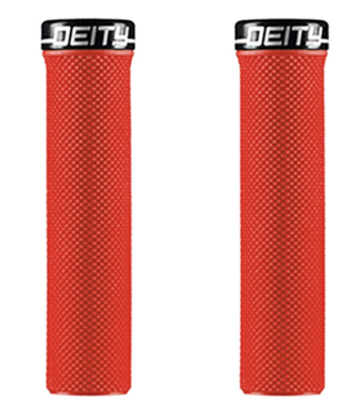 Deity Poignées Deity SlimFit 132mm Rouge