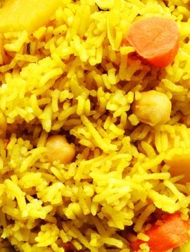 Indian rice & coconut