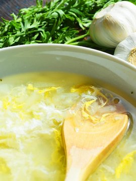 Soupe à l'ail & aux oeufs (Promo du mois)