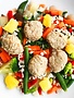 Ultra FIT Veal meatballs, pilaf rice, pineapple & Asian vegetables