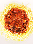 Spaghettini with meat sauce (175g)