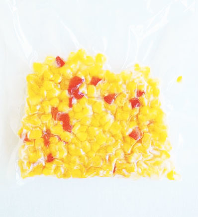 Corn & red bell peppers