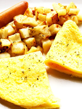 Omelette au fromage (Menu Avril - Rég. : 5.5)