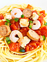 Linguini jambalaya, poulet, crevettes & saucisse épicée (325g)