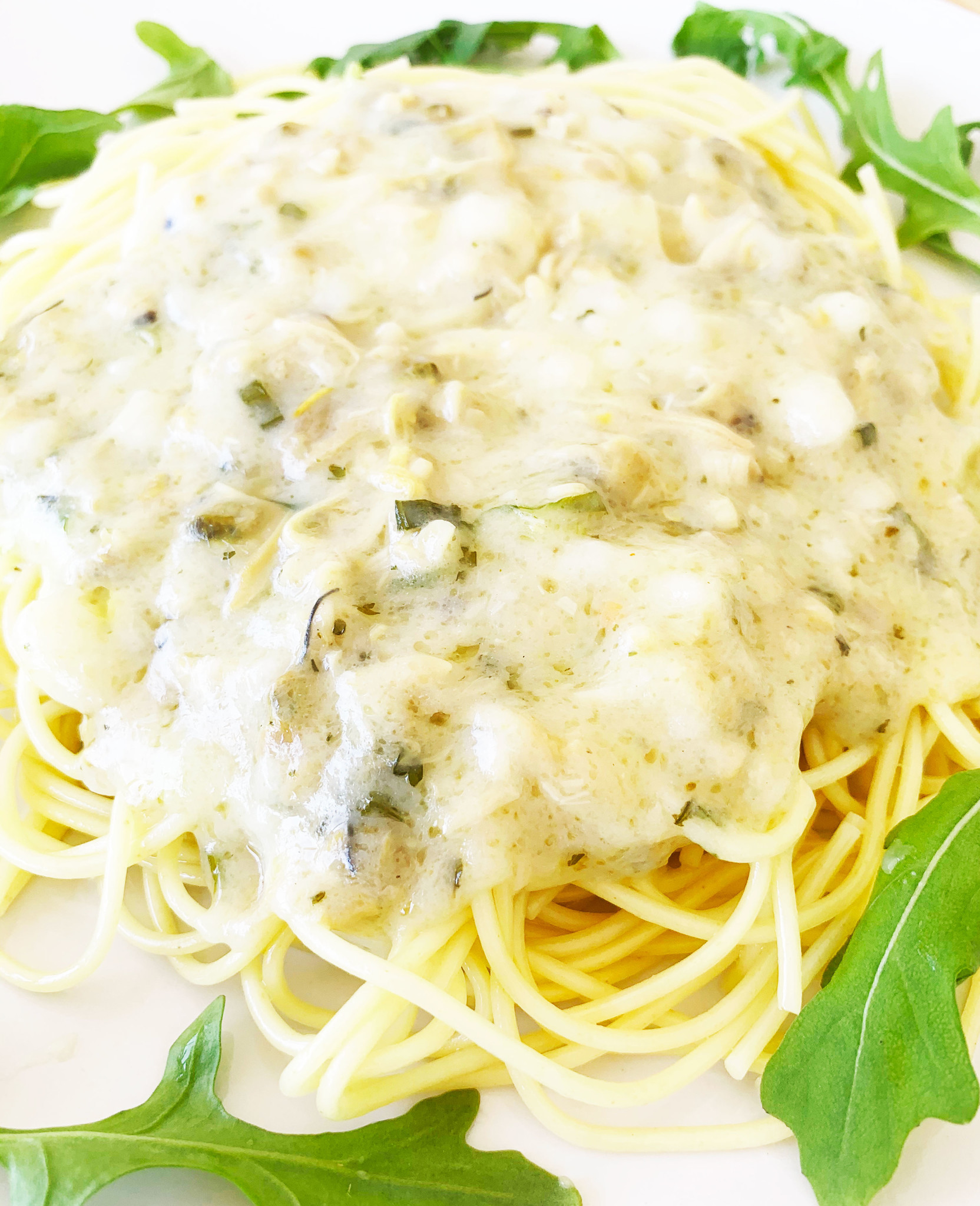 Spaghettini with clams & white wine (325g)