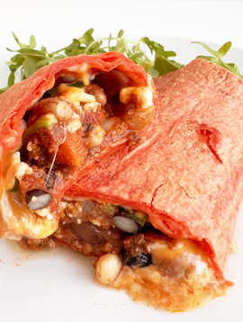 Mexican pork & beef burrito