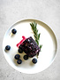Goat cheese & blueberries log