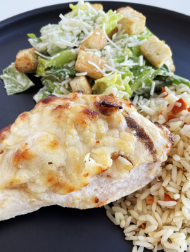 Maple & bacon-topped chicken breast