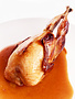 Quail stuffed with poultry liver, porto, maple, apple and walnuts