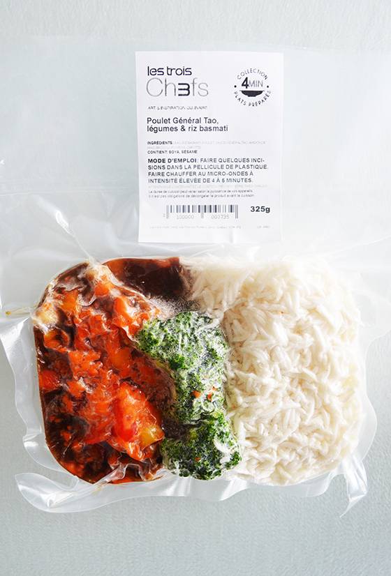 General Tao chicken, vegetables & basmati rice (325g)