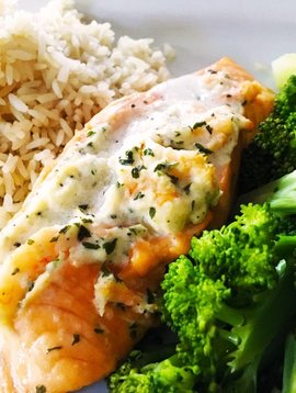 Saumon farci aux crevettes  ( promo du mois )