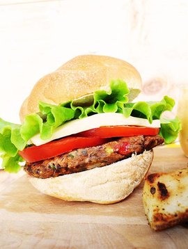 Burger au bacon & au cheddar fort (LIQUIDATION)