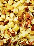 Breakfast potatoes, bacon & onions