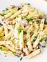 Penne with merguez, two mustards and white wine (325g)