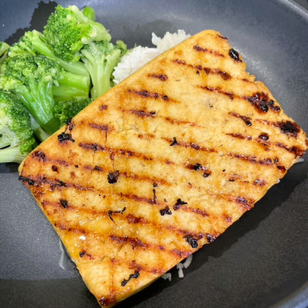 Steak de tofu teriyaki