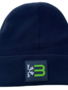 Knit beanie with Green PVC 3 Chefs logo