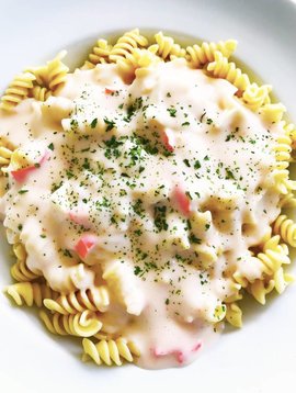 Rotini & crab alfredo sauce (325g)