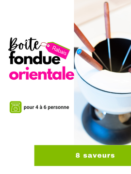 Boîte de fondue à l'orientale