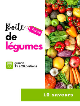 Grande boîte de légumes