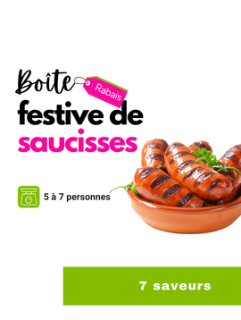 Boîte festive de saucisses