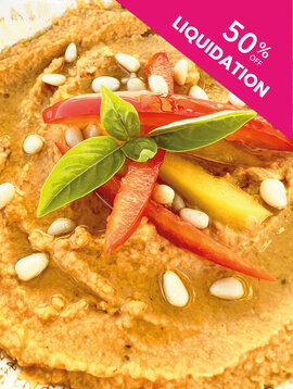 Houmous aux poivrons rôtis - LIQUIDATION
