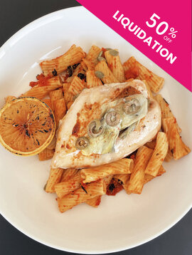 Chicken breast with pepper pesto, artichokes, olives & cream cheese - LIQUIDATION