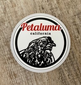 Blockhead Press Petaluma Chicken - Round Decal
