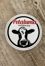 Blockhead Press Petaluma Cow - Round Decal