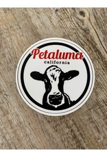 Blockhead Press Petaluma Cow - Round Decal