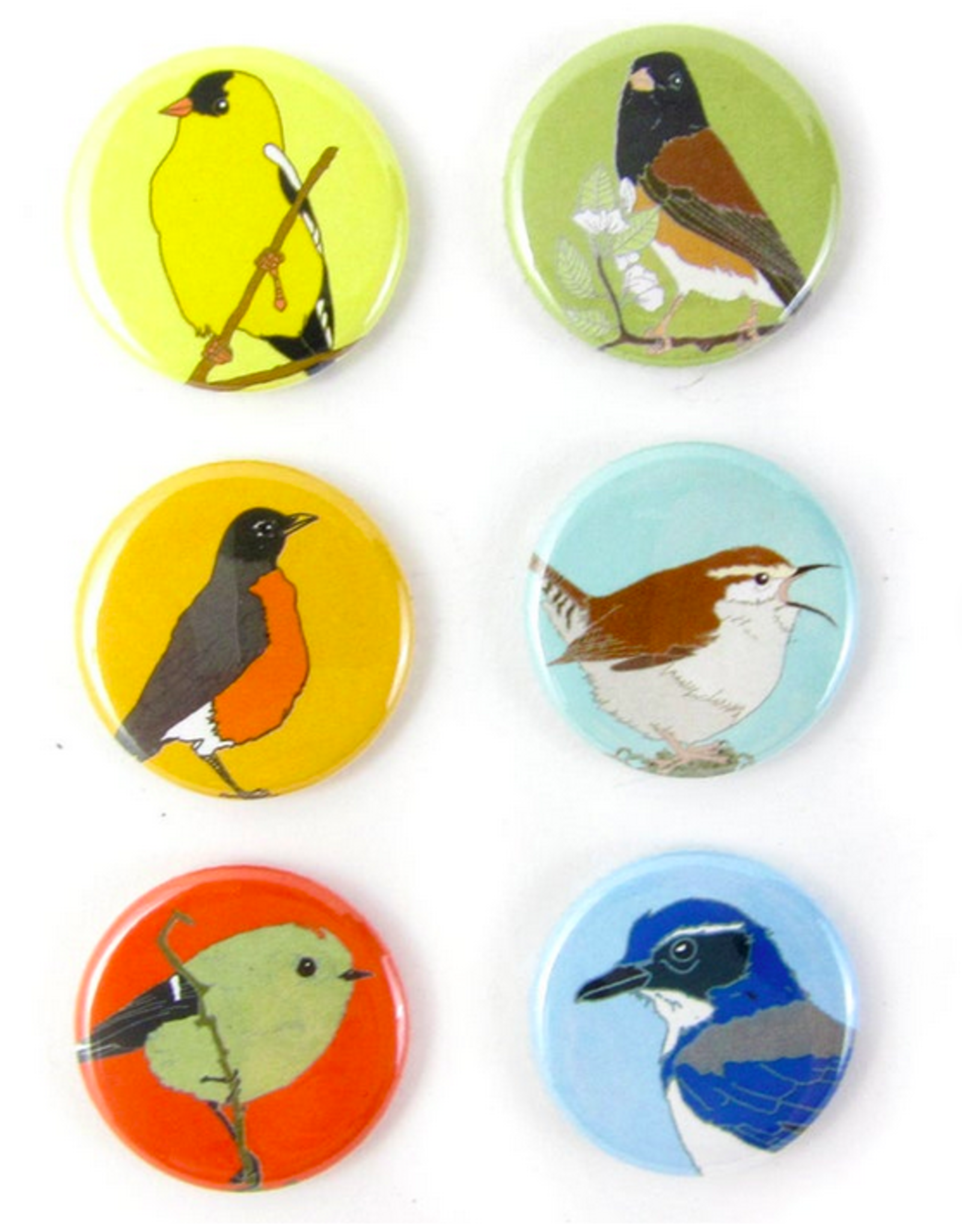 Bird vs Bird Birds - Western Backyard - Coaster Set