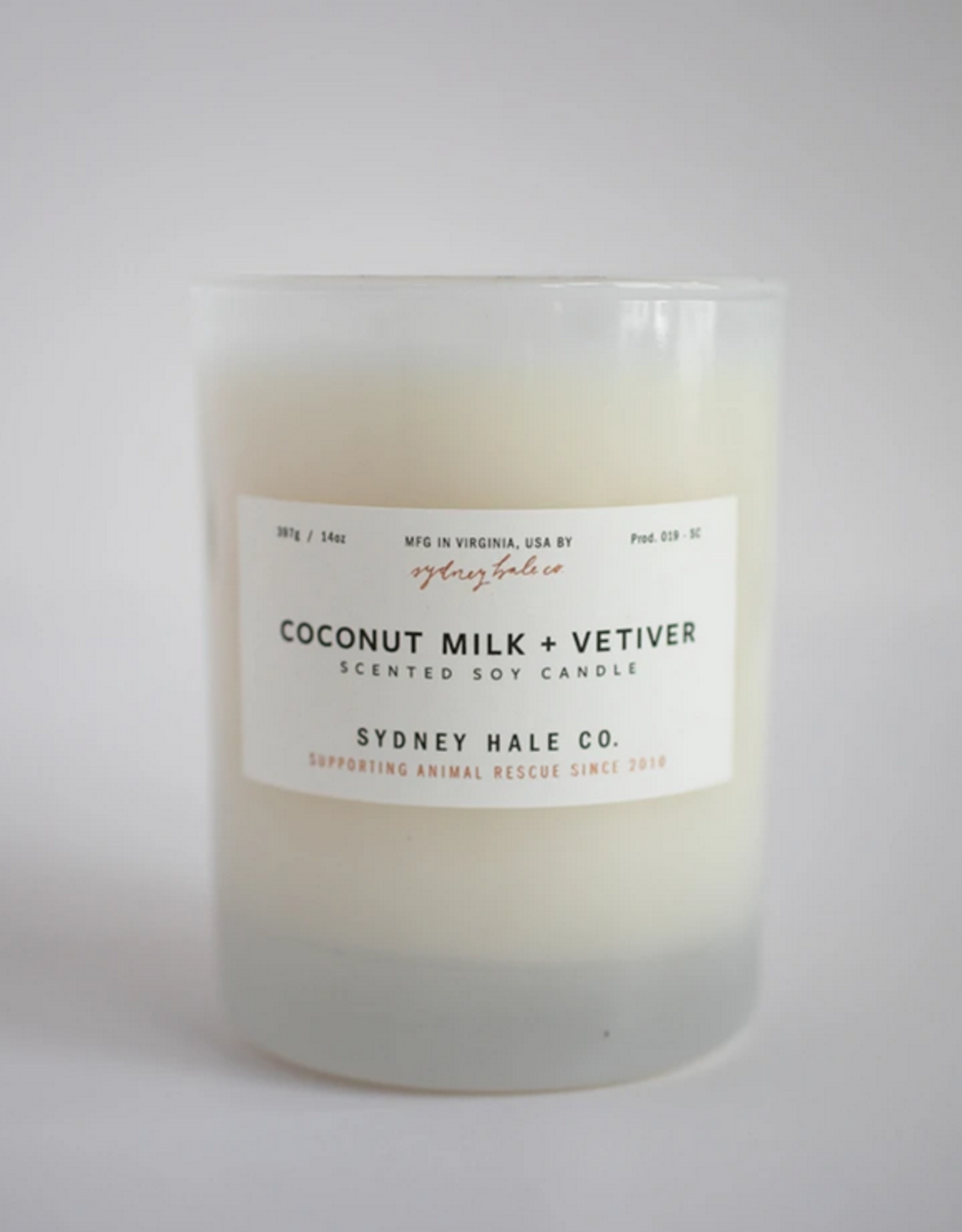 Sydney Hale Co. Clear Glass - Coconut Milk & Vetiver