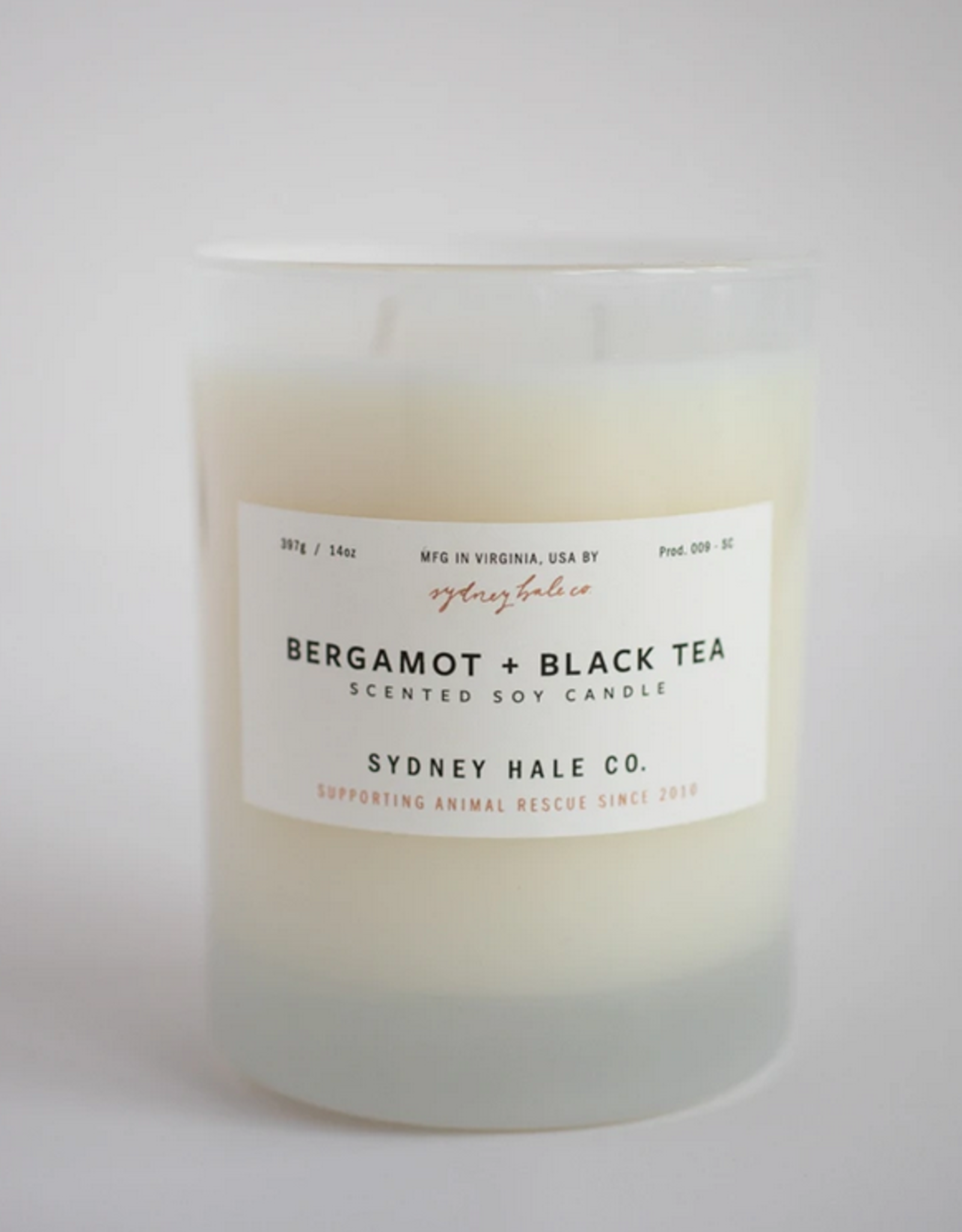 Sydney Hale Co. Clear Glass - Bergamot & Black Tea