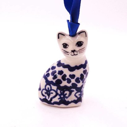 Diamond Lattice Cat Ornament