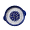 Dotted Peacock Pie Plate