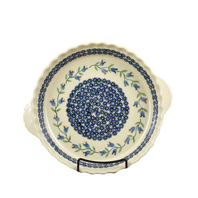 Bell Flower Pie Plate