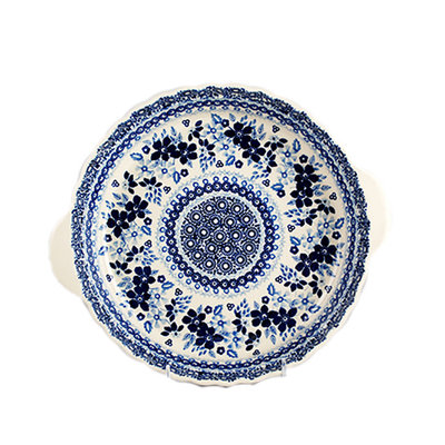 Indigo Garden Pie Plate