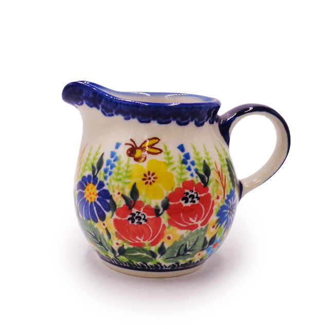 polish pottery creamer