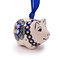 Pansies Piggy Ornament