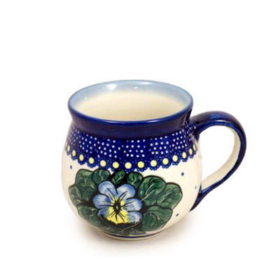 Pansies Bubble Mug - Med