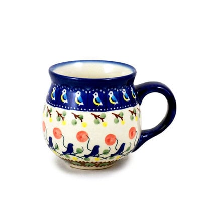 Polish Pottery Bubble Mug -- Tuscany Small Bubble Mug - The Polish