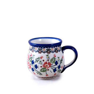 Polish Pottery Bubble Mug -- Tuscany Small Bubble Mug - The Polish