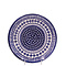 Diamond Lattice Dinner Plate 26