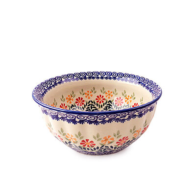 Marigolds F21 Fluted Serving Bowl