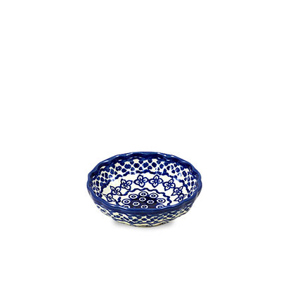 Diamond Lattice Scalloped Bowl 12