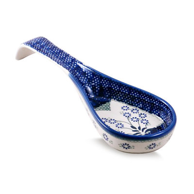 Forget Me Nots Spoon Rest w/ Handle