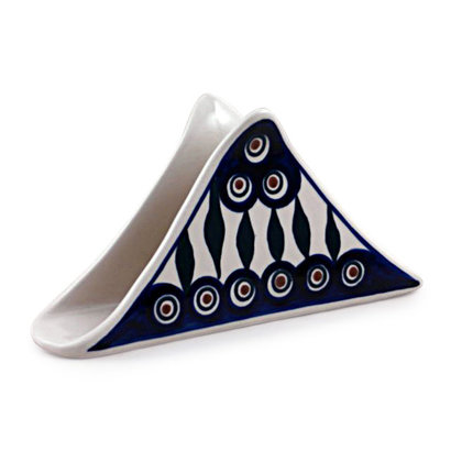 Peacock Triangular Napkin Holder